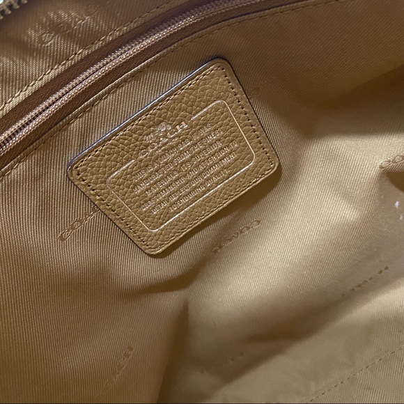 Coach Sophia Pebbled Leather Tote Bag Handbag Purse 36600 - Picture 8 of 14